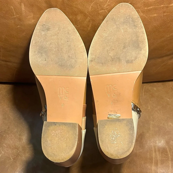 MCLC Tan Ivory Soft Vegan Leather Ombré Wave Boots | Size 9 - Picture 12 of 12